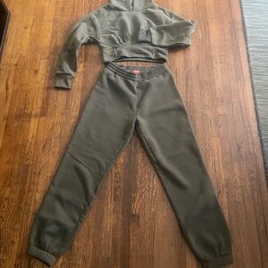 Olive Green Two-Piece Tracksuit